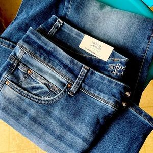 Plus Size m jeans by maurices™ Everflex™ Slim Boot High Rise Double Button Jean